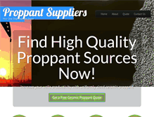 Tablet Screenshot of buyproppant.com